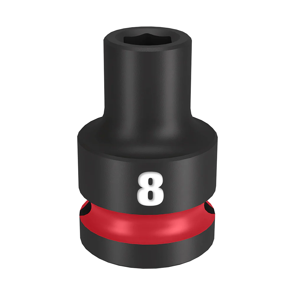 Milwaukee SHOCKWAVE™ 1/2" Drive 8mm Standard 6 Point Impact Socket - 49666240