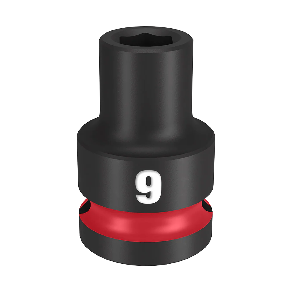 Milwaukee SHOCKWAVE™ 1/2" Drive 9mm Standard 6 Point Impact Socket - 49666241