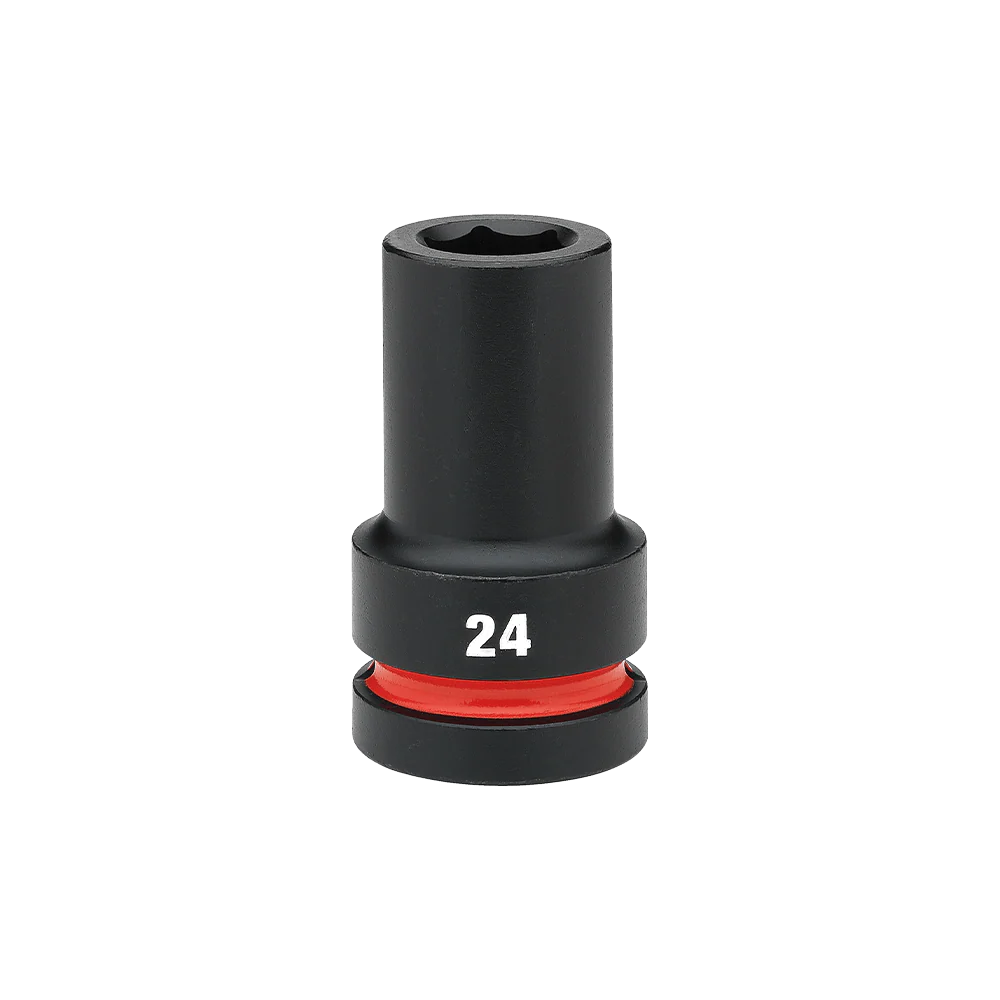 Milwaukee SHOCKWAVE™ 1" Drive 24mm Deep 6 Point Impact Socket    - 49666619