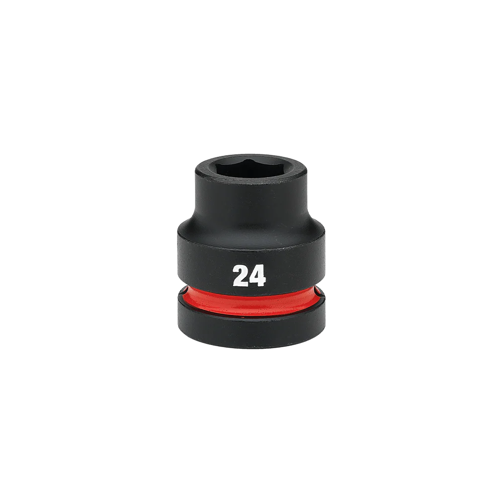 Milwaukee SHOCKWAVE™ 1" Drive 24mm Standard 6 Point Impact Socket    - 49666590