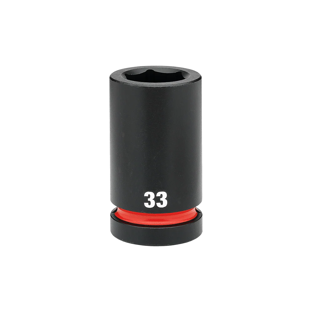 Milwaukee SHOCKWAVE™ 1" Drive 33mm Deep 6 Point Impact Socket    - 49666627