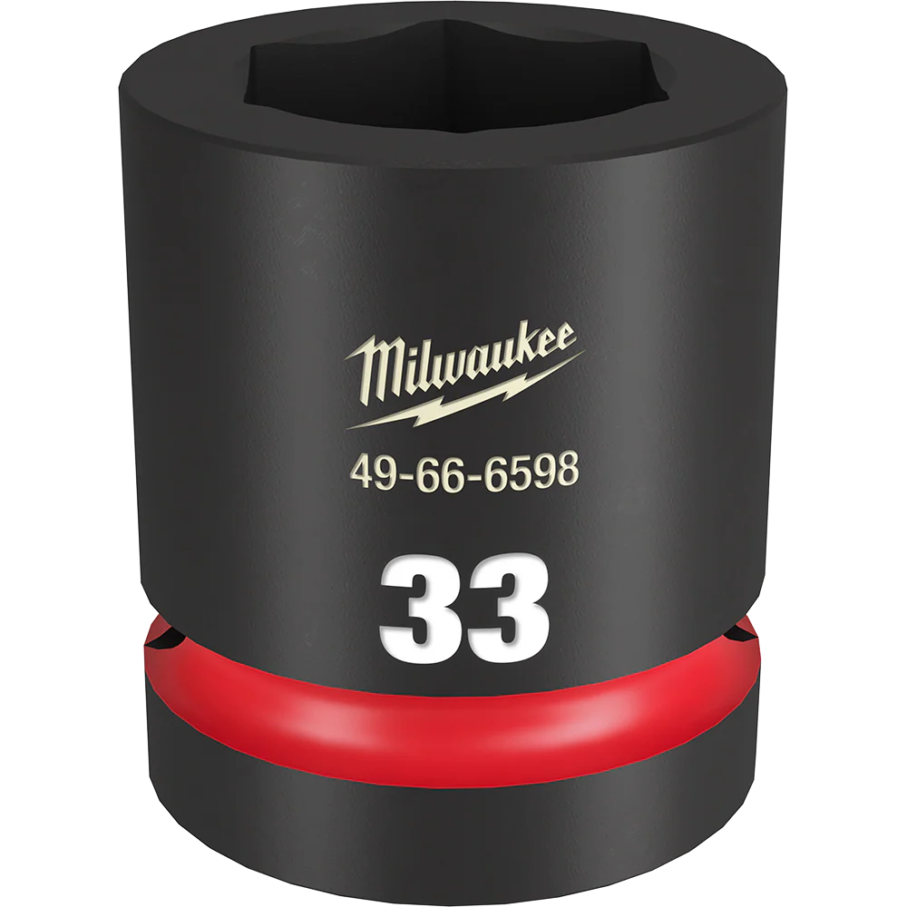 Milwaukee SHOCKWAVE™ 1" Drive 33mm Standard 6 Point Impact Socket - 49666598