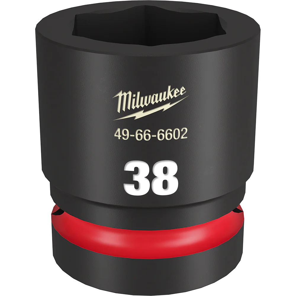 Milwaukee SHOCKWAVE™ 1" Drive 38mm Standard 6 Point Impact Socket - 49666602