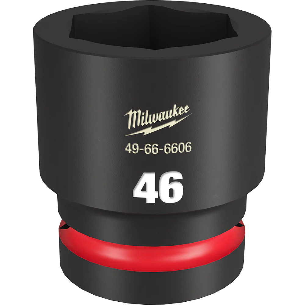 Milwaukee SHOCKWAVE™ 1" Drive 46mm Standard 6 Point Impact Socket - 49666606