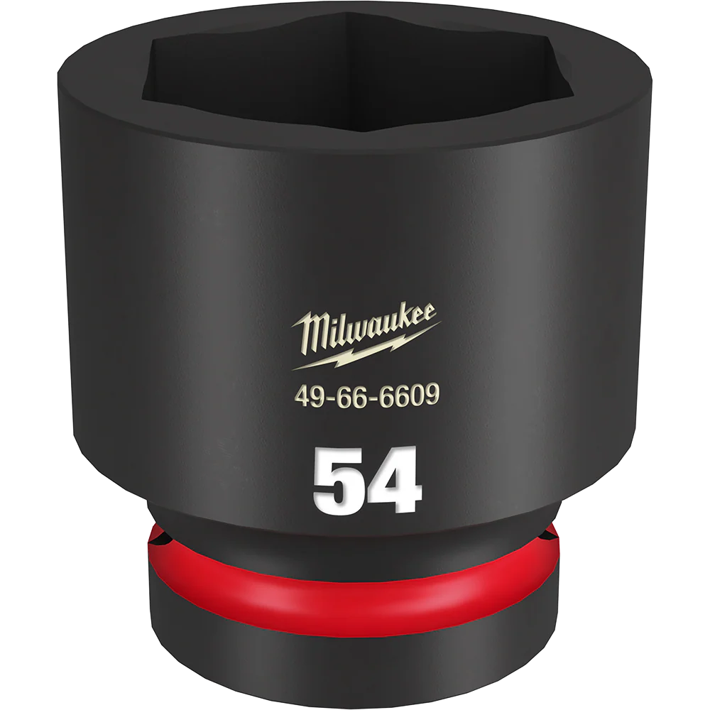 Milwaukee SHOCKWAVE™ 1" Drive 54mm Standard 6 Point Impact Socket - 49666609