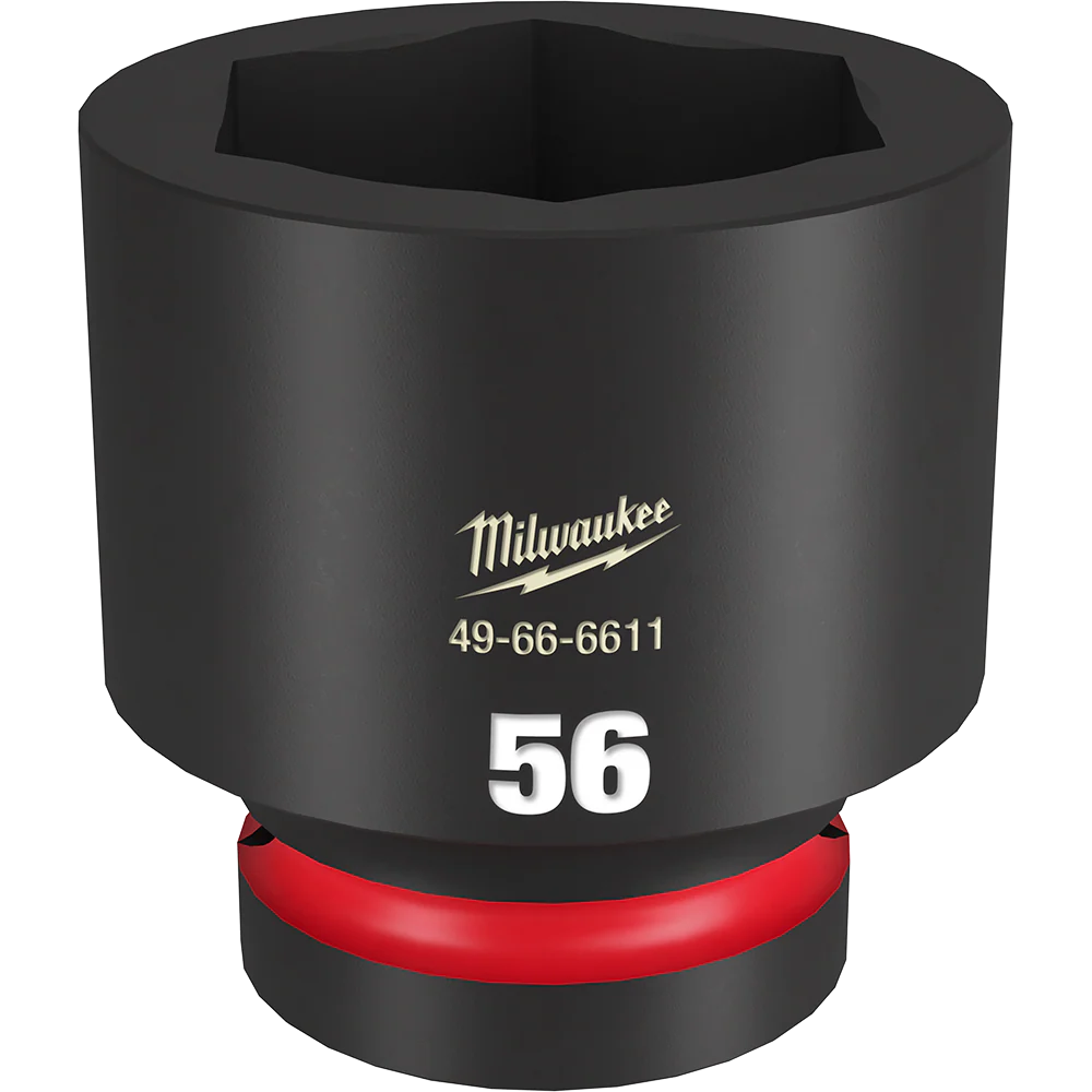 Milwaukee SHOCKWAVE™ 1" Drive 56mm Standard 6 Point Impact Socket - 49666611