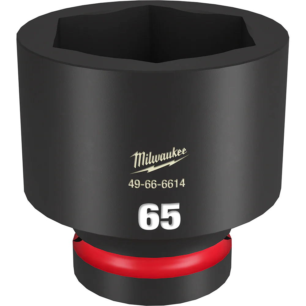 Milwaukee SHOCKWAVE™ 1" Drive 65mm Standard 6 Point Impact Socket - 49666614