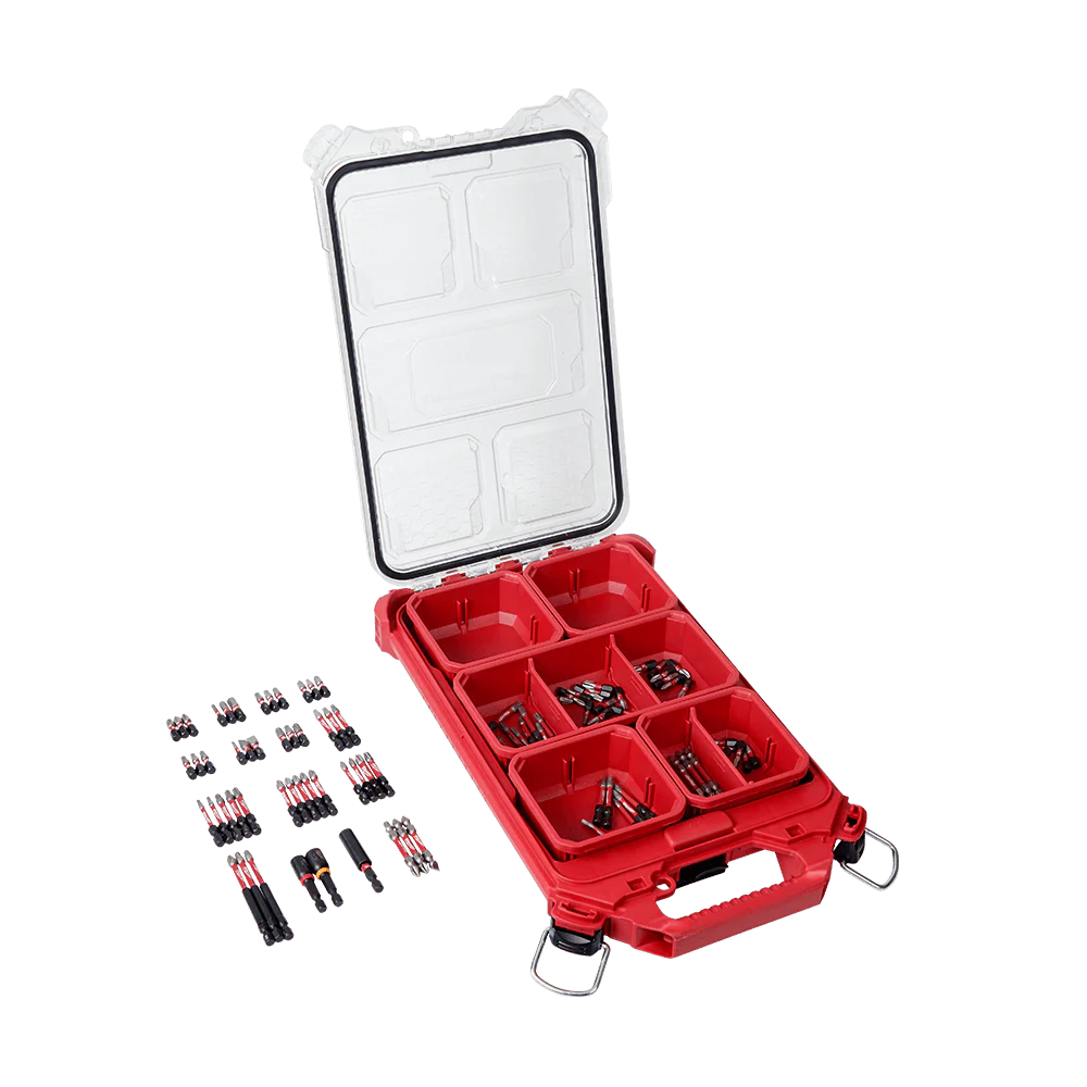 Milwaukee SHOCKWAVE™ 100Pc Impact Driver Bit Set in Packout Organiser - 48324050