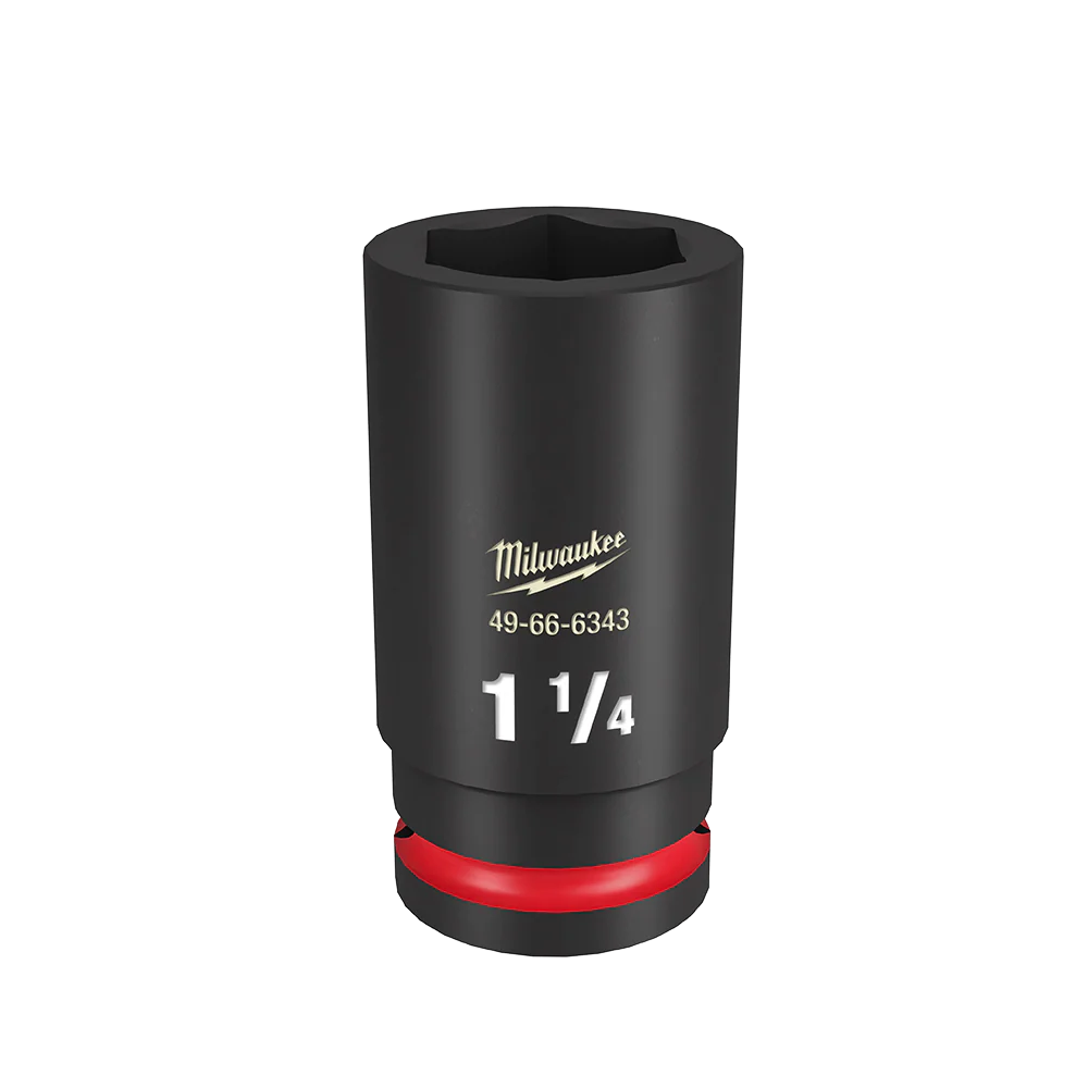Milwaukee SHOCKWAVE™ 3/4" Drive 1-1/4" Deep 6 Point Impact Socket - 49666343