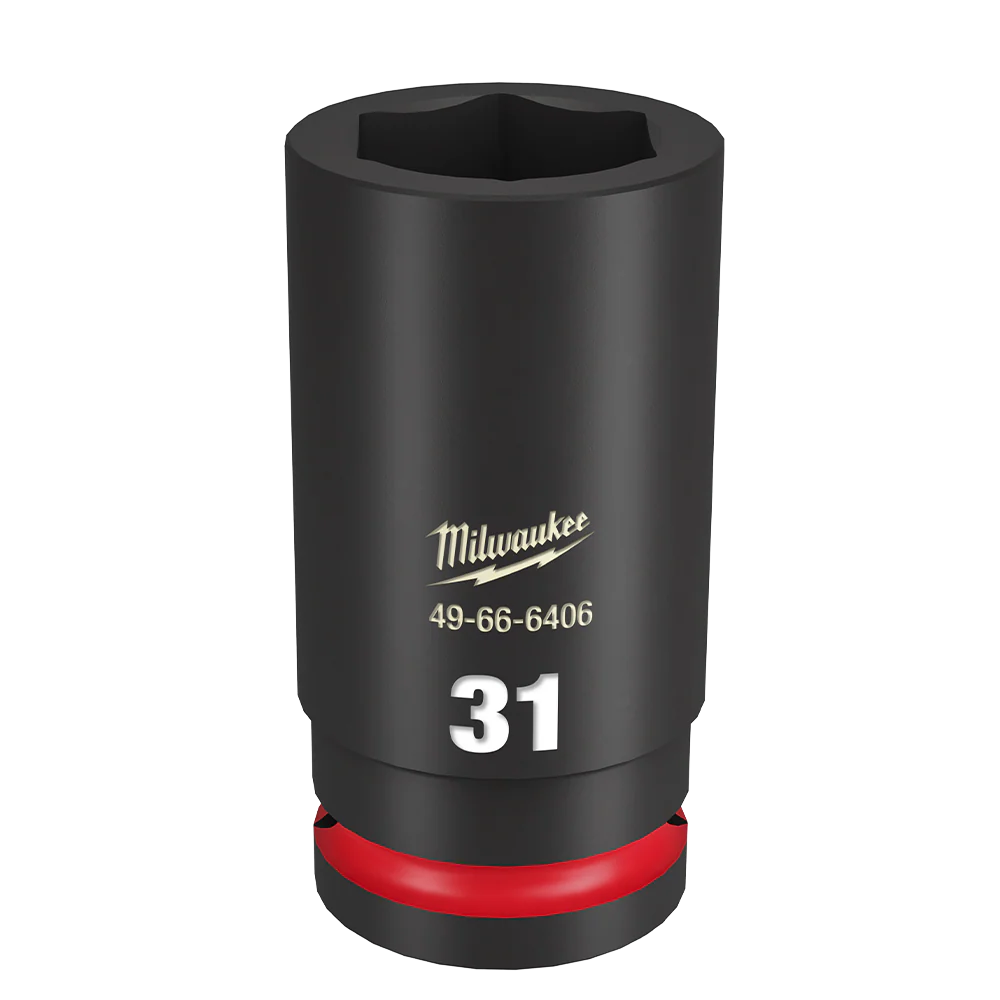 Milwaukee SHOCKWAVE™ 3/4" Drive 31mm Deep 6 Point Impact Socket - 49666406