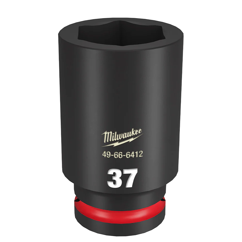 Milwaukee SHOCKWAVE™ 3/4" Drive 37mm Deep 6 Point Impact Socket - 49666412