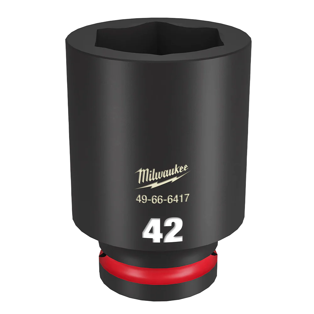 Milwaukee SHOCKWAVE™ 3/4" Drive 42mm Deep 6 Point Impact Socket - 49666417