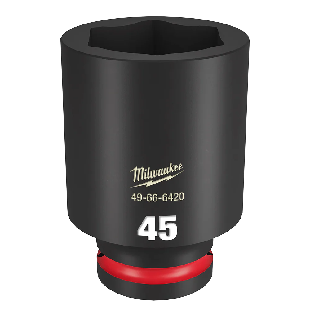 Milwaukee SHOCKWAVE™ 3/4" Drive 45mm Deep 6 Point Impact Socket - 49666420