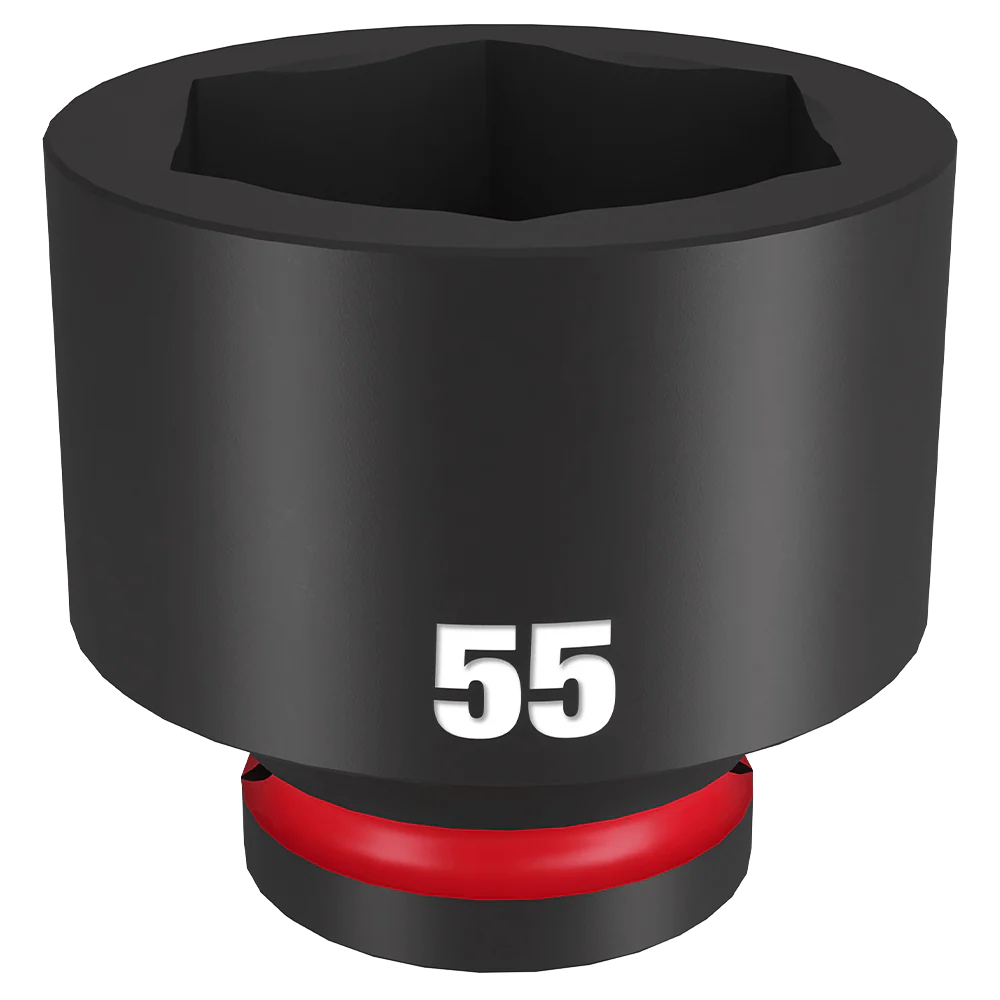Milwaukee SHOCKWAVE™ 3/4" Drive 55mm Standard 6 Point Impact Socket - 49666390