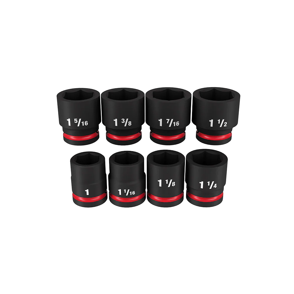 Milwaukee SHOCKWAVE™ 3/4" Drive 8PC SAE Standard 6 Point Impact Socket Set - 49667017