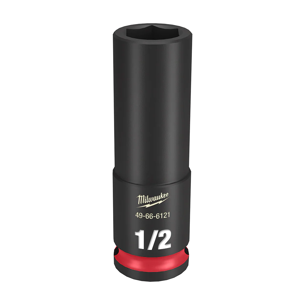 Milwaukee SHOCKWAVE™ 3/8" Drive 1/2" Deep 6 Point Impact Socket - 49666121