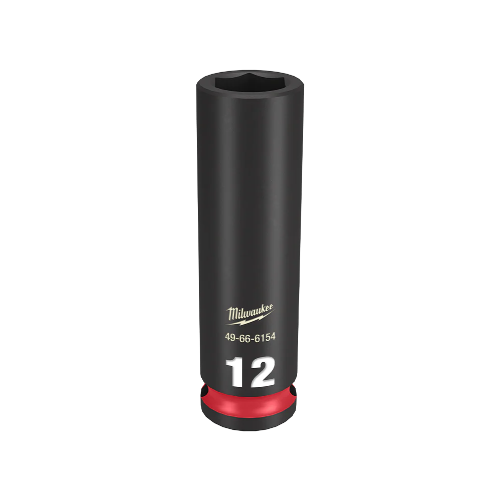 Milwaukee SHOCKWAVE™ 3/8" Drive 12mm Deep 6 Point Impact Socket - 49666154