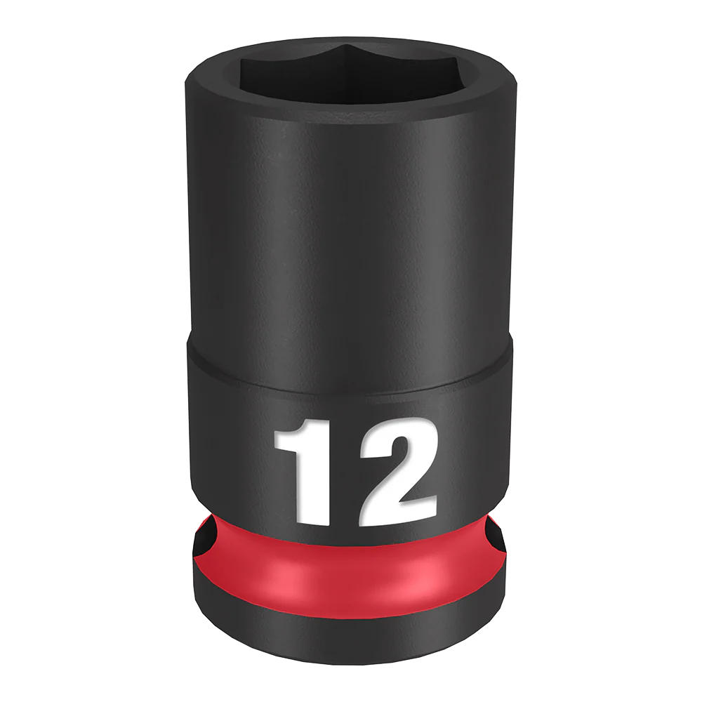 Milwaukee SHOCKWAVE™ 3/8" Drive 12mm Standard 6 Point Impact Socket - 49666136