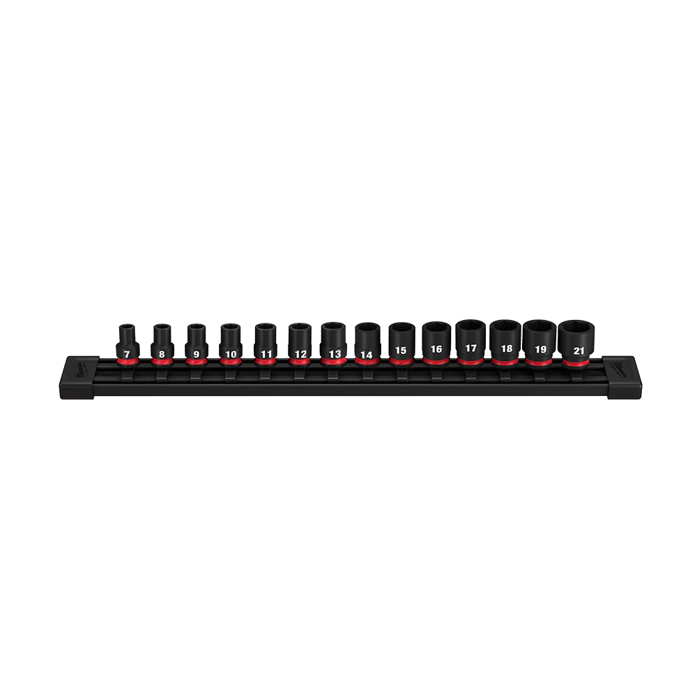 Milwaukee SHOCKWAVE™ 3/8" Drive 14PC Metric Standard 6 Point Impact Socket Set - 49667007