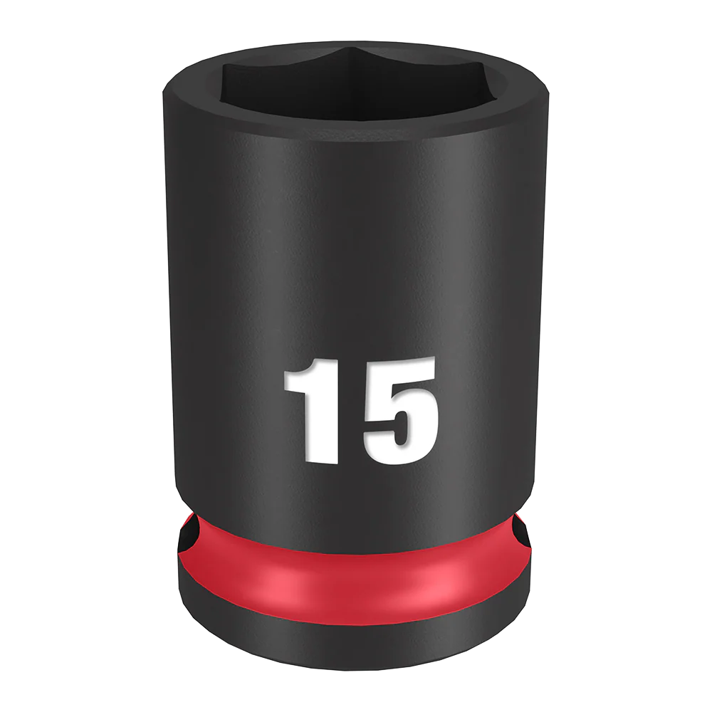 Milwaukee SHOCKWAVE™ 3/8" Drive 15mm Standard 6 Point Impact Socket - 49666139