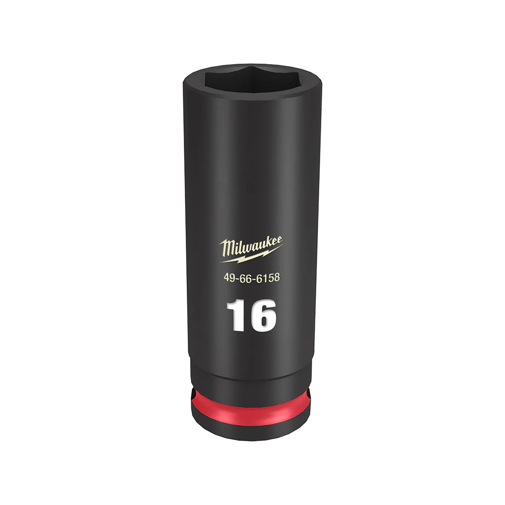Milwaukee SHOCKWAVE™ 3/8" Drive 16mm Deep 6 Point Impact Socket - 49666158