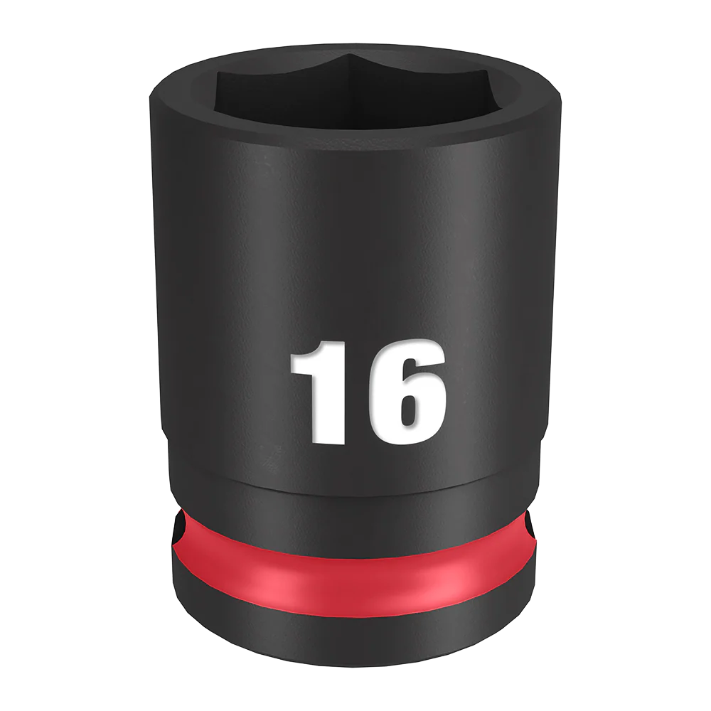 Milwaukee SHOCKWAVE™ 3/8" Drive 16mm Standard 6 Point Impact Socket - 49666140
