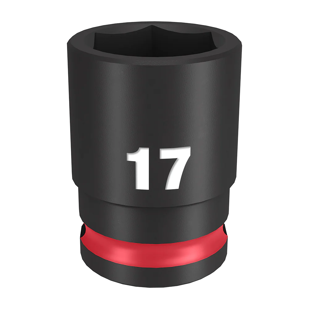 Milwaukee SHOCKWAVE™ 3/8" Drive 17mm Standard 6 Point Impact Socket - 49666141