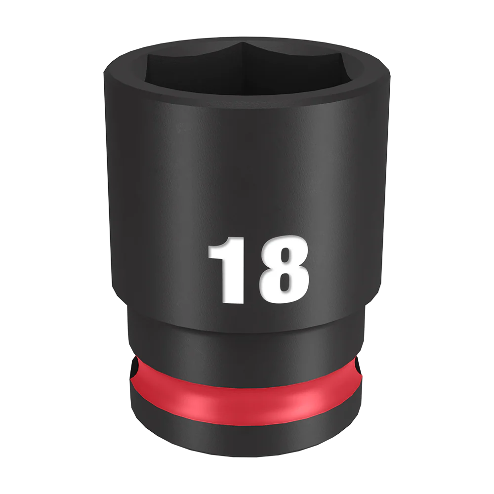 Milwaukee SHOCKWAVE™ 3/8" Drive 18mm Standard 6 Point Impact Socket - 49666142