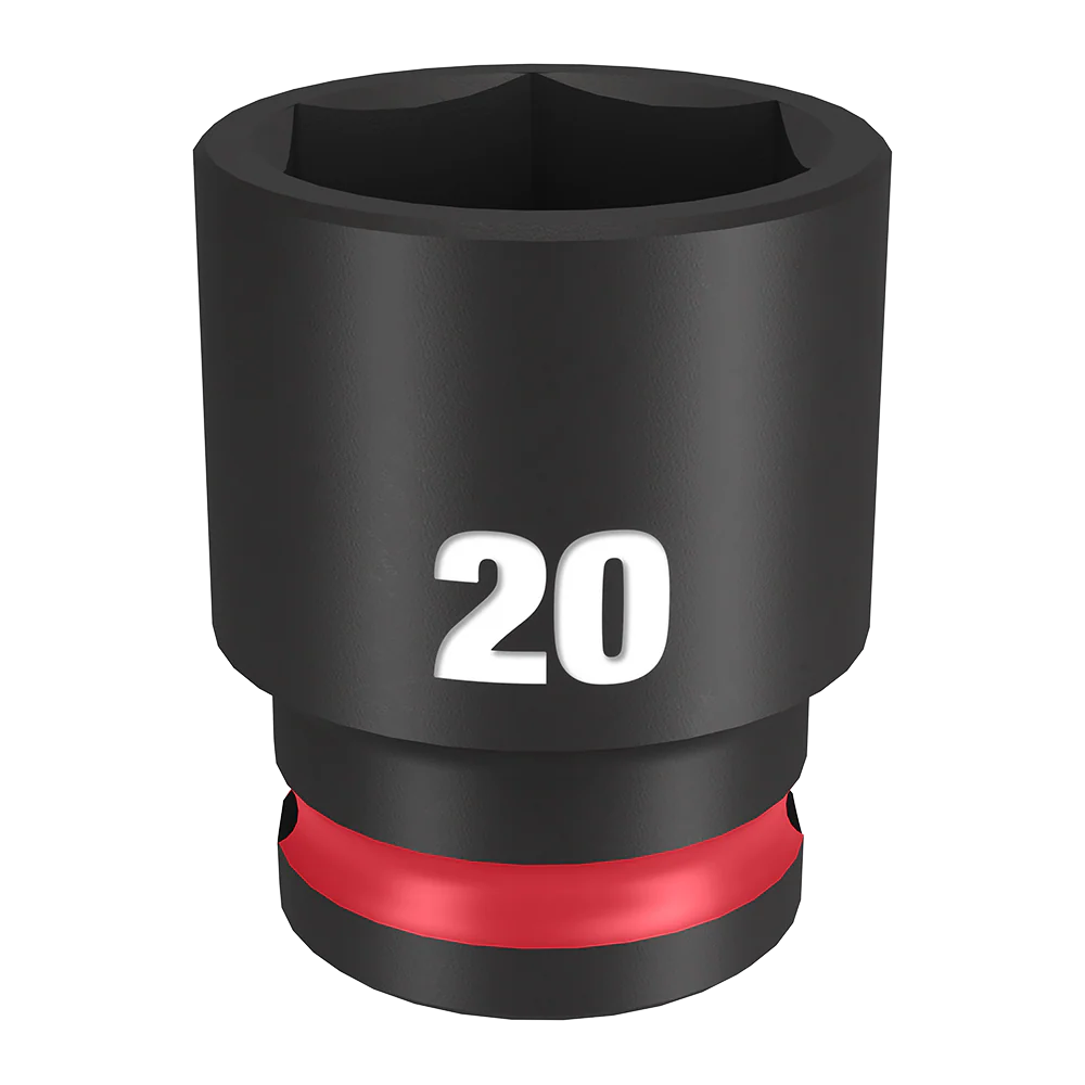 Milwaukee SHOCKWAVE™ 3/8" Drive 20mm Standard 6 Point Impact Socket - 49666737