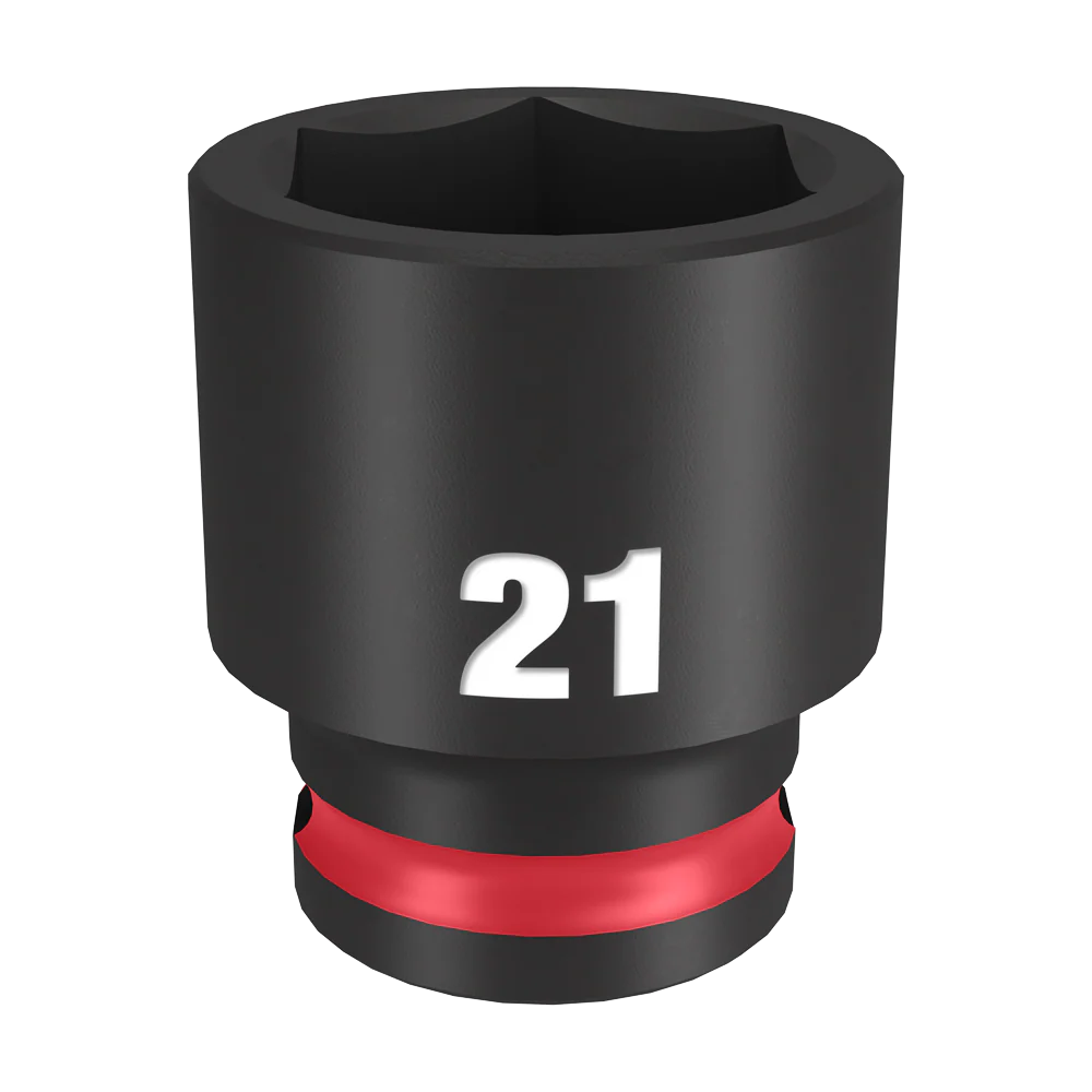 Milwaukee SHOCKWAVE™ 3/8" Drive 21mm Standard 6 Point Impact Socket - 49666144