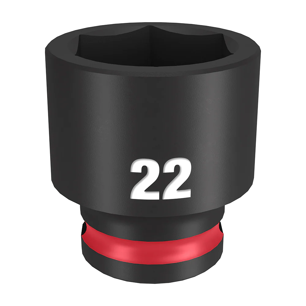 Milwaukee SHOCKWAVE™ 3/8" Drive 22mm Standard 6 Point Impact Socket - 49666145