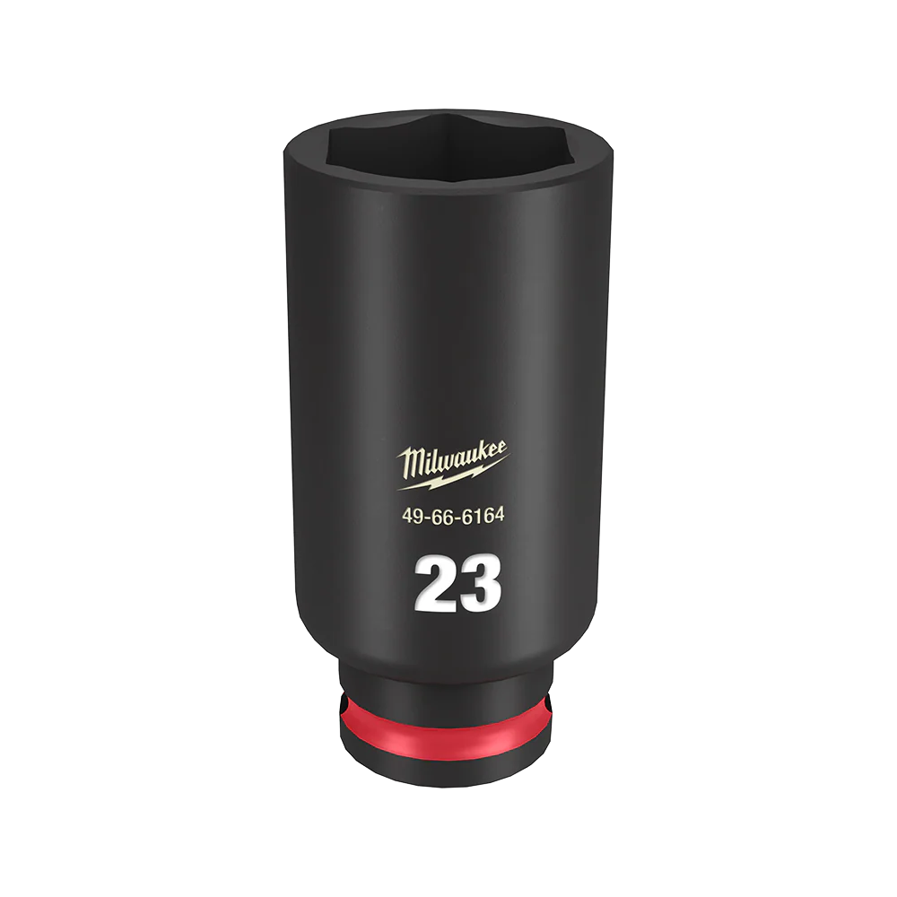 Milwaukee SHOCKWAVE™ 3/8" Drive 23mm Deep 6 Point Impact Socket - 49666164