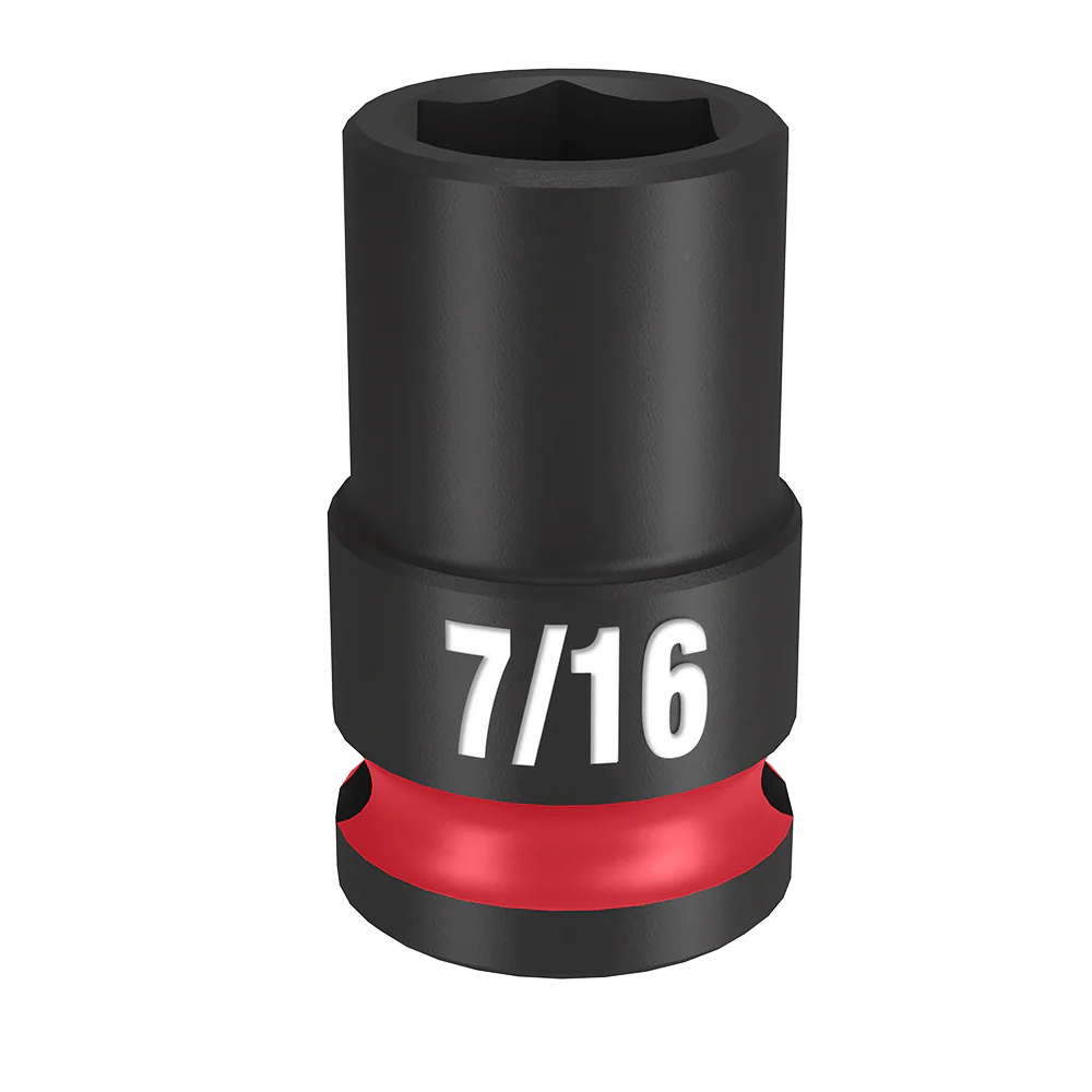 Milwaukee SHOCKWAVE™ 3/8" Drive 7/16" Standard 6 Point Impact Socket - 49666105