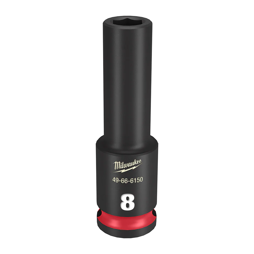 Milwaukee SHOCKWAVE™ 3/8" Drive 8mm Deep 6 Point Impact Socket - 49666150