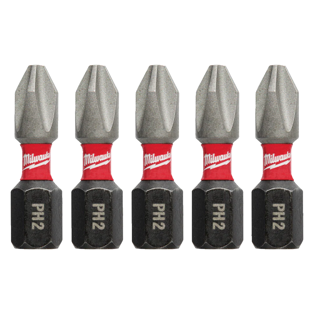 Milwaukee SHOCKWAVE™ Insert Bit Phillips #2 pkt 5 - 48324601