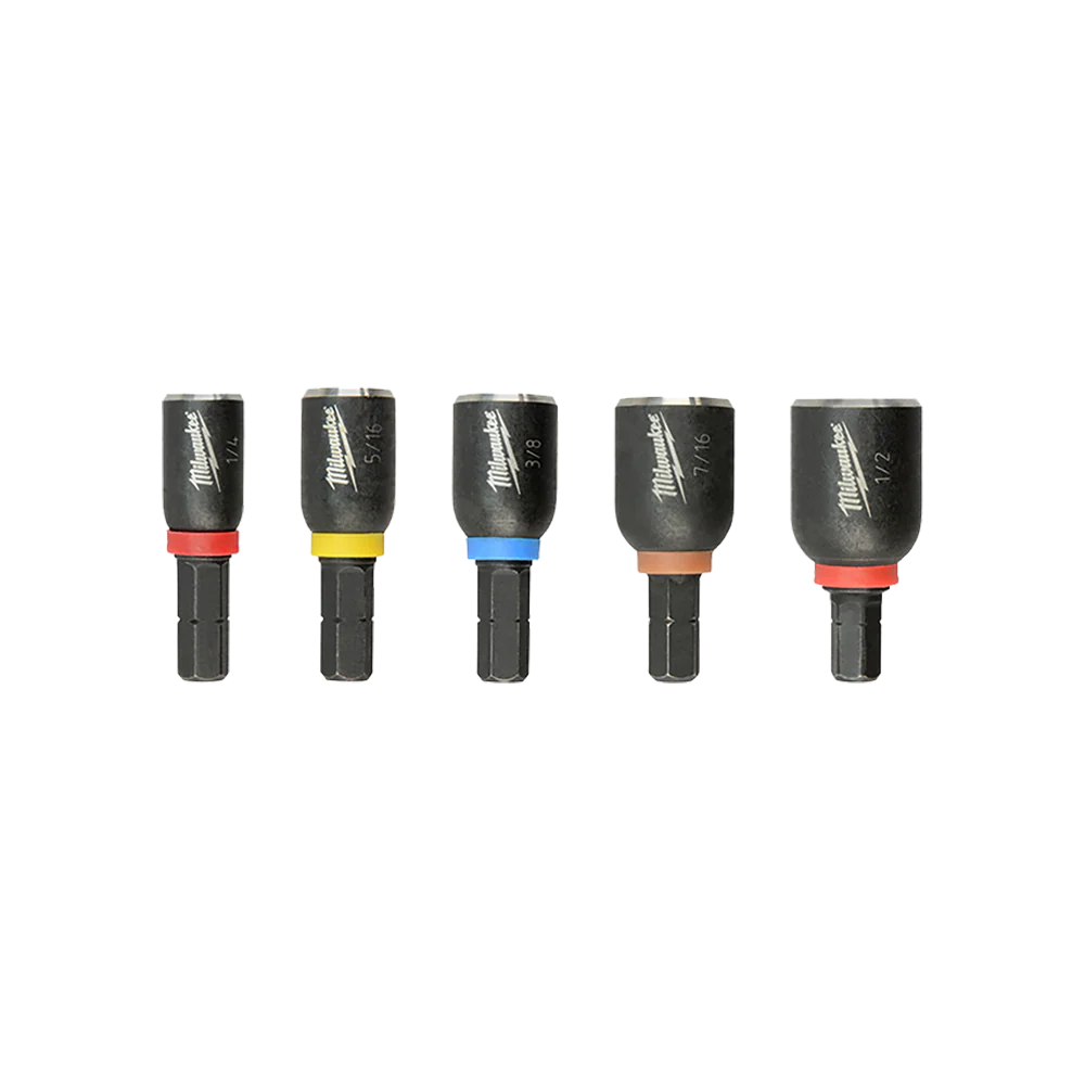 Milwaukee SHOCKWAVE™ Insert Nutdriver Set (1/4", 5/16", 3/8", 7/16", 1/2") - 49664563