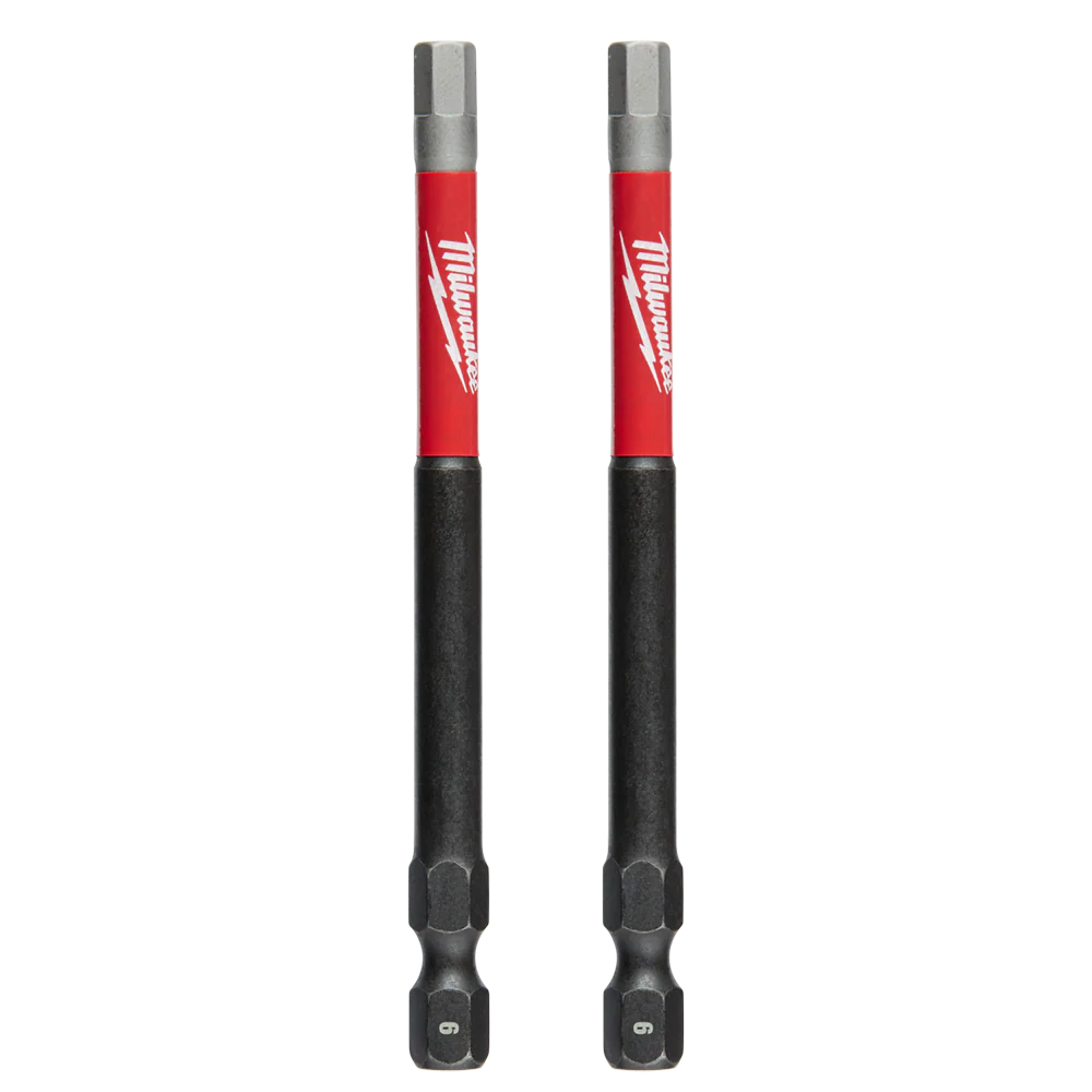 Milwaukee SHOCKWAVE™ Power Bit Hex 6mm 89mm (3-1/2") 2PK - 48324739