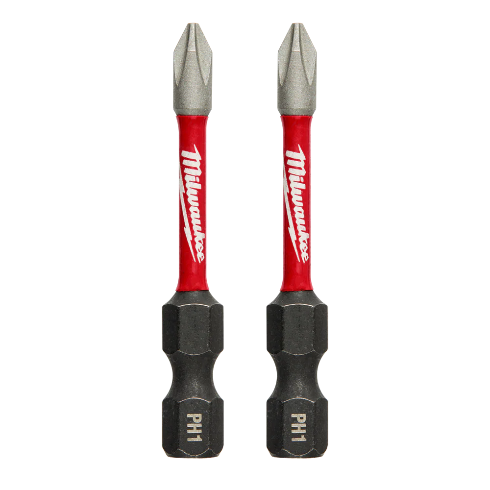 Milwaukee SHOCKWAVE™ Power Bit Phillips #1 50mm (2") 2pk - 48324961