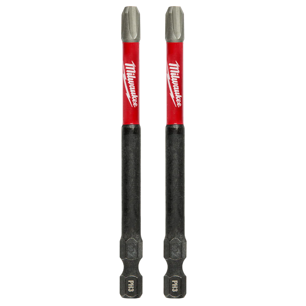 Milwaukee SHOCKWAVE™ Power Bit Phillips #3 89mm (3-1/2") 2pk - 48324664