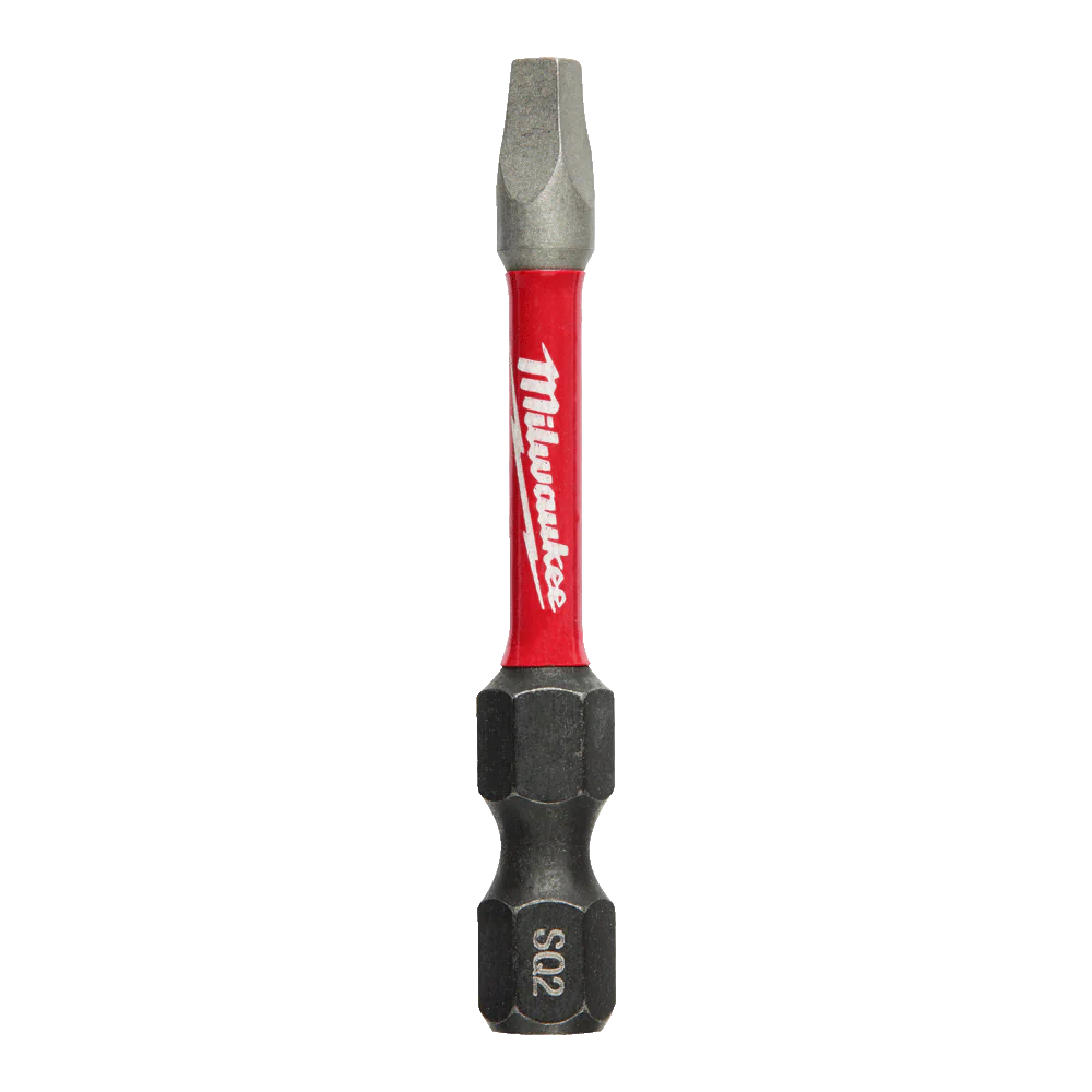 Milwaukee SHOCKWAVE™ Power Bit Square Recess #2 50mm (2") Pkt 5 - 48324606