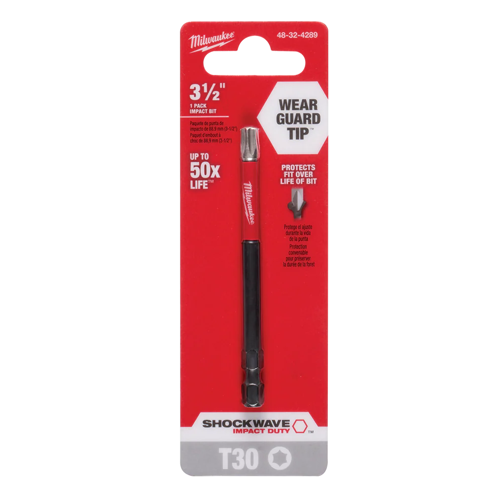 Milwaukee SHOCKWAVE™ Power Bit Torx T30 89mm (3.5") - 48324289