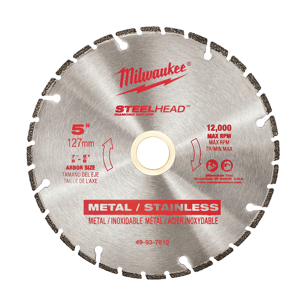 Milwaukee STEELHEAD Diamond Cut-Off 5" 125mm - 49937810