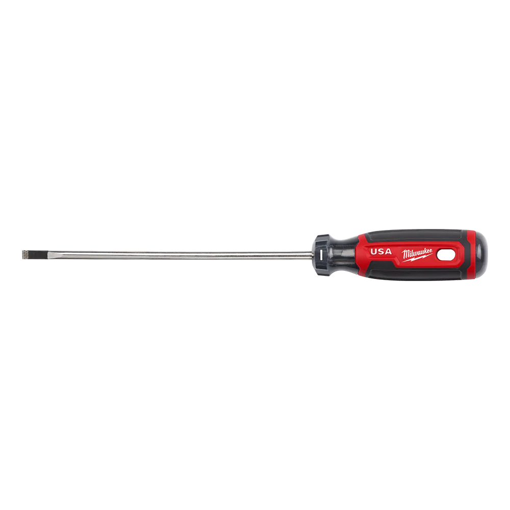 Milwaukee USA Made Cushion Grip Cabinet 3/16" x 6" Screwdriver from 4PCE & 6PCE - MT212
