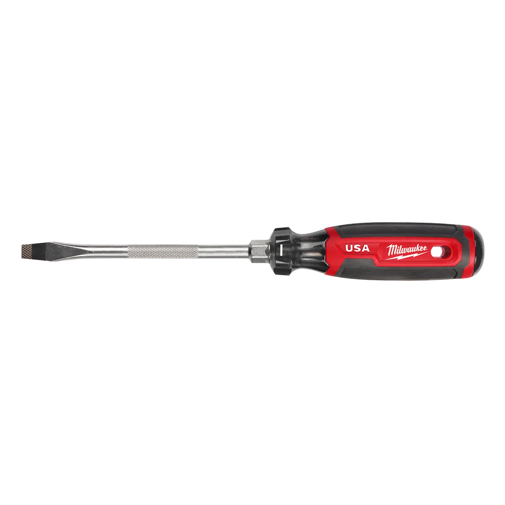 Milwaukee USA Made Cushion Grip Slotted 5/16" x 6" Screwdriver from 4PCE & 6PCE - MT207