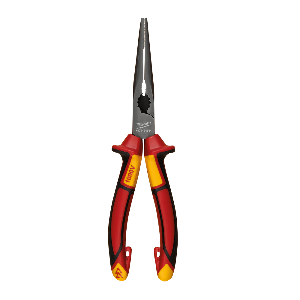 Milwaukee VDE Long Nose Pliers 205mm - 4932464564