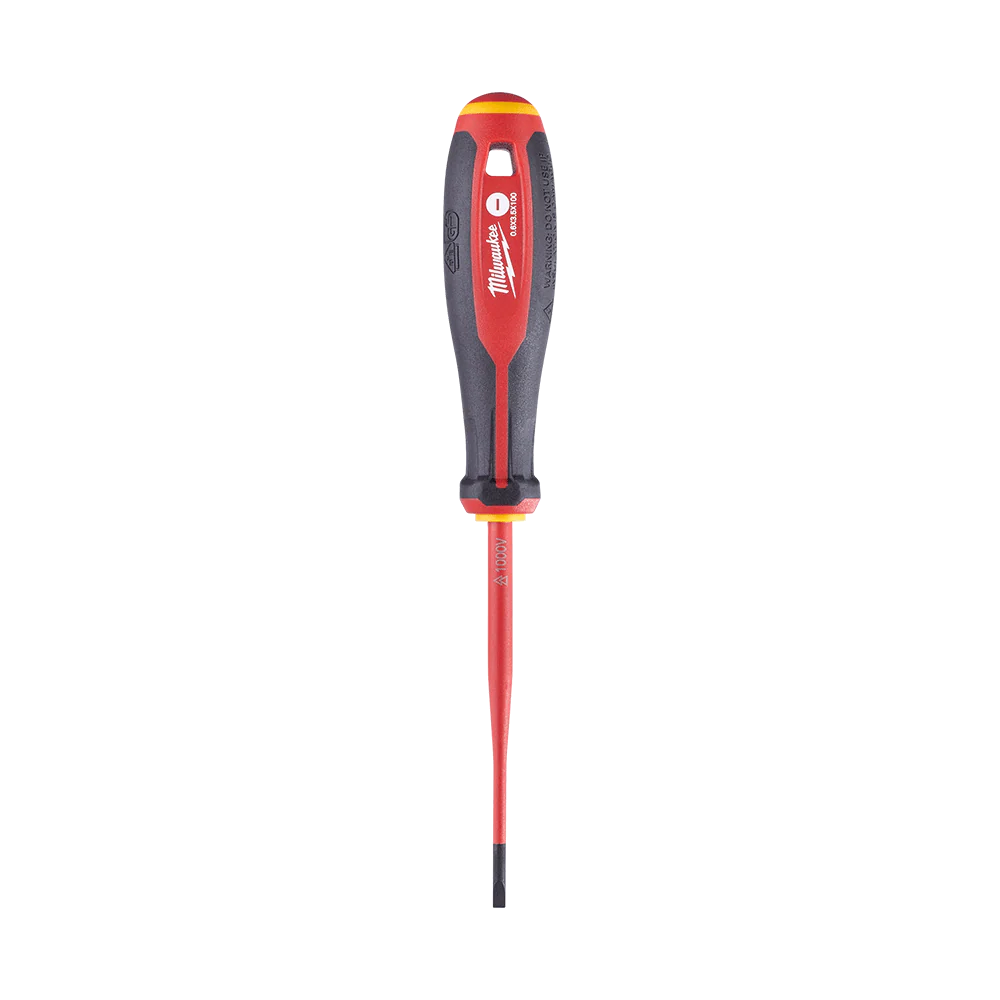 Milwaukee VDE Screwdriver Slotted 0.6mm x 3.5mm x 100mm - 4932478714
