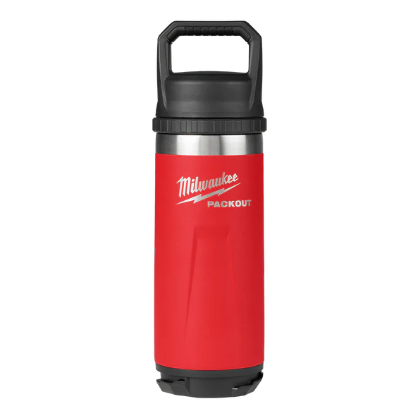 Milwaukee PACKOUT™ Bottle 532ml (18oz) Chug Lid Red - 48228382R